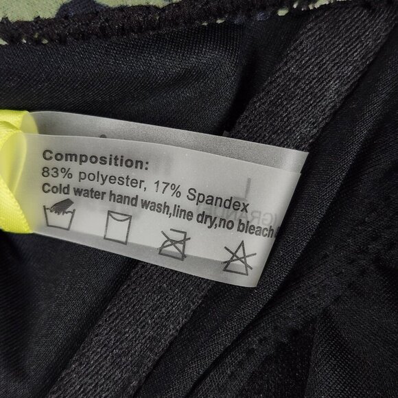 NWT Marina West Two Piece Swimsuit Women's L Olive Black Leopard Bikini UPF 50 - Picture 7 of 13